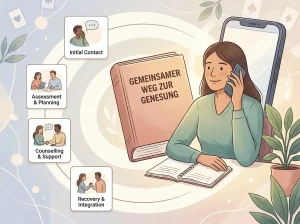 Schritte zu Hilfe, Sperre und Beratung bei Glücksspielproblemen